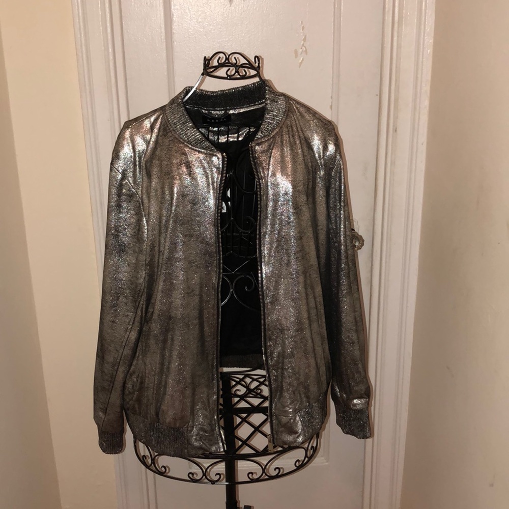 Rebel Silver metallic jacket / 1X
